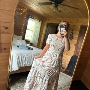 New! Petal lush dress. Flowy ruffled dress. Floral dress.